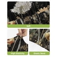 thumbnail image 4 of Farmhouse Flowers Bar Stool Covers Set of 4, Spring Vintage Botanical Floral Stretch Washable Bar Chair Covers with Backs, Removable Pub Counter Height Chair Cover for Kitchen Dining Room Cafe, 4 of 7