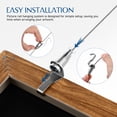 thumbnail image 2 of Shisuyan 8 Sets Picture Hanging Kit With Wire Adjustable Picture Rail Hanging System For Gallery Heavy Duty Picture Frame Hooks, 2 of 8