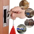 thumbnail image 2 of Portable Door Lock for Travel, Door Lock Self-Defense Security Device for Home, Apartment, Hotel, Living Motel, School Dorm, House for Open Inwards Door, 2 of 5