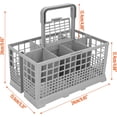 thumbnail image 2 of Silverware Basket for GE Dishwasher, Replacement Cutlery Basket for Utensils Universal with 7 Compartments and Handle, Multipurpose Holder Caddy Drainer for Kitchen Clean Up (9.5" x 5.3"x 4.8"), 2 of 6