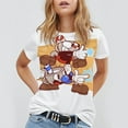 thumbnail image 3 of Cuphead T-Shirts for Men Women, Anime Short Shirts, Unisex Short Sleeve Tops, Crew Neck Tee Shirts, S-4XL, 3 of 8