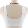 thumbnail image 4 of B91xZ Soutien-Gorge à Bretelles Réglables Col Rond Dentelle Rehausseur Rembourré Plongeant avec Armatures, Blanc 3TG, 4 of 4