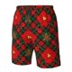 thumbnail image 4 of Fotbe Christmas Plaid Flower Trajes de Baño Estampados para Hombre, Shorts de Verano de Secado Rápido, Ropa de Playa, Bañadores-XX-Large, 4 of 6