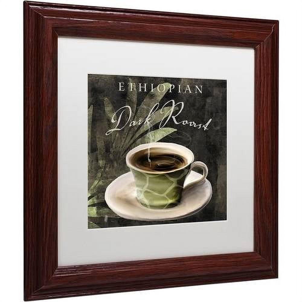 "Afrikan Coffee III" Canvas Art by Color Bakery White Matte, Wood Frame