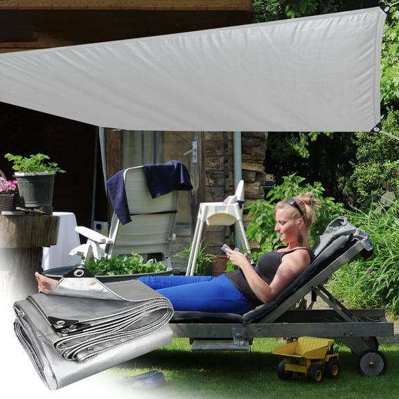 Yooshoverk Waterproof Sunshade Cloth, Outdoor Tarpaulin, 10x10ft, Thickened Sun Protection & Insulation, UV Block for Camping, Durable Oilcloth Canvas, Easy Setup & Strong Stability for Outdoor Use