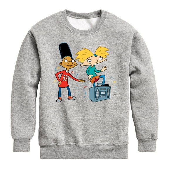 Hey Arnold! - Ha Air Guitar - Toddler And Youth Crewneck Fleece Sweatshirt