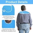 thumbnail image 2 of HWHCGZ 1 Pack Unisex Adult Bibs For Elderly Reusable Washable Adult Clothing Adult for Seniors Disabled Waterproof Bib for Eating, Adjustable and Washable (Light blue), 2 of 9