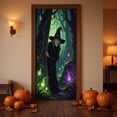 thumbnail image 2 of JHyouerji Halloween Door Cover 35x71 Inch Polyester Front Door Banner Easy Hang Door Curtain Wall Backdrop Porch Party Decor Reusable Holiday Home Decoration, 2 of 6