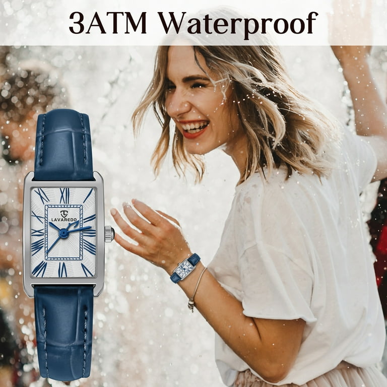 Bomieux Women's Retro Square Analog Watch with Leather Strap photo 5