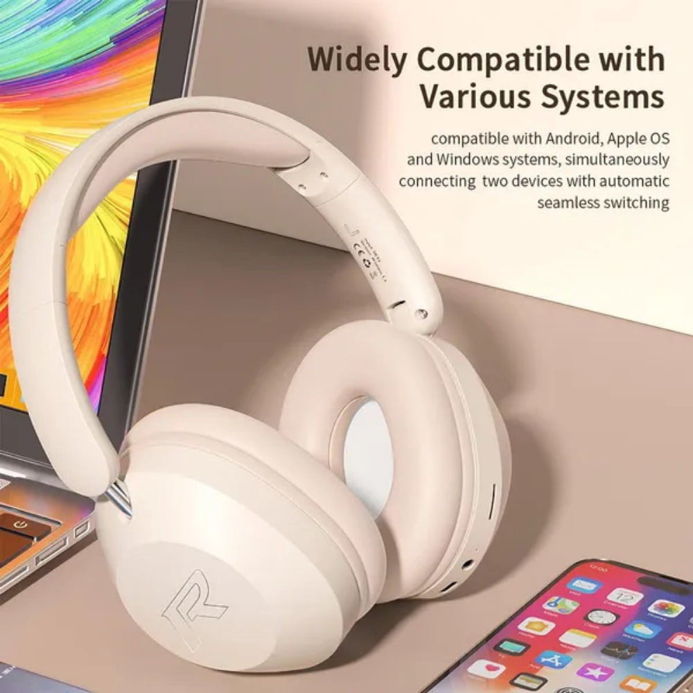 STONEGO Foldable Wireless Bluetooth Music Headphones - New In-ear High Power Wireless Headphones - Great for Sports, Mobile Phones and Music - Comfortable to Wear and Excellent Sound Quality