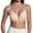 Beige, variant on Bras for Women,French Triangular Cup Seamless Bra for Women Front Closure Slim Straps Thin Summer Comfort Daily Wear Close Fitting Underwire Free Design,Sports Bras for Women,White,S