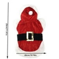 thumbnail image 3 of Christmas Pet Costume for Small Medium Dogs, Santa Claus Transformers Theme Dog Clothing, Festive Animal Apparel for Holiday Parties(Red,B), 3 of 9