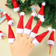 thumbnail image 4 of 20 Pcs Porte-Couverts de Noël, Porte-Couverts Chapeaux de Père Noël, 4 of 5