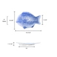 thumbnail image 2 of Excellante Fish platter melamine dinnerware collection 16" fish shape melamine platter, blue color, comes in dozen, 2 of 4