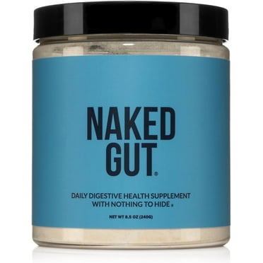 Naked Gut - Daily Gut Health Supplement - Natural Gut Health Powder For Gut Cleanse, Digestive Support, Gmo-Free, Soy-Free, Certified Gluten-Free, Vegan And Hypoallergenic, 40 Servings