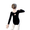 Black Long-Sleeved Shirt, variant on LYMAYTER Toddler Long Sleeve Gymnastics Leotards, Short-Sleeved Ballet Dance Leotard Gymnastics for Girls