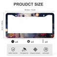 thumbnail image 3 of 2 PCS Axolotl Merry Christmas Winter Animals License Plate Cover Axolotl Lovers Girls Kids Gifts License Plate Cover Frame Aluminum 2 Round Holes for Us Standard Vehicles, 3 of 6