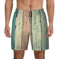 thumbnail image 3 of Uemuo Hardwood Pattern Mens Swim Trunks Quick Dry Board Shorts with Mesh Lining, Stretch Beach Shorts Quick Dry No-Chafing Board Shorts-Large, 3 of 9