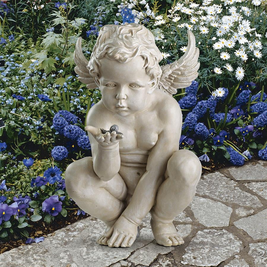 Details about   Renaissance Angel Sculpture Garden Figure Cupid Garden Figurine Antique Garden Statue 48cm show original title 