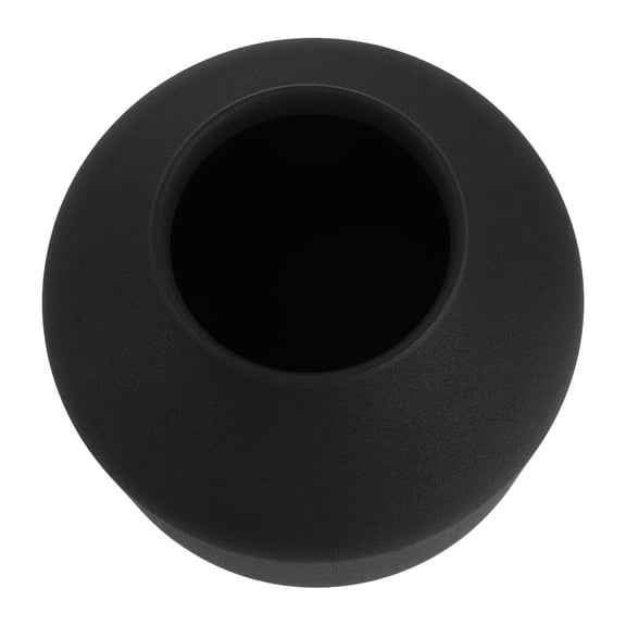 Luxshiny Matte Black Wrought Iron Vase Modern Decorative Flower Pot for Desktop Floral Arrangements and Home Decor