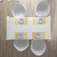 thumbnail image 4 of Ambesonne Yellow and White Place Mats Set of 4, Ocean Waves, Standard Size, Marigold White, 4 of 4
