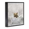 thumbnail image 2 of Stupell Industries Rustic Lodge Baby Bear Bath Time Black Framed Giclee Art, 12 x 12, by Kim Allen, 2 of 7