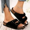 thumbnail image 6 of Women Sandals Lightweight Comfortable Breathable Adjustable Buckle Cork Footbed Slides Slip-On Strappy Design, 6 of 9