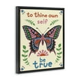 thumbnail image 3 of Stupell Industries Eclectic To Thine Self Be True Phrase Black Floating Frame Canvas Art, 25 x 31, by Carrie Cantwell, 3 of 8