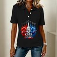 thumbnail image 4 of Trgacdwlo 1776-2026 4th of July Womens Golf Polo Shirt Freedom 250th Anniversary USA Shirt Short Sleeve Golf Shirts Women, 4 of 6