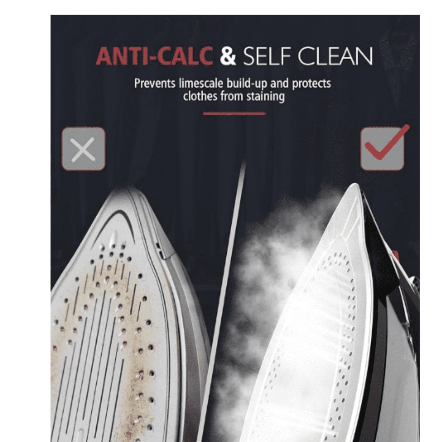 Cordless Iron for Clothes, 1500W Steam Iron Rapid Heating, Ceramic Soleplate, Auto Shut Off, Self-Clean, Anti-Calc, 3 Temperature Settings, 11.84oz Water Tank Ironing Clothes for Home, Black