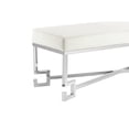 thumbnail image 5 of American Home Classic Sophia Bench in High Polish Steel/Faux White Gator, 5 of 6