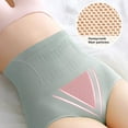 thumbnail image 1 of Plus Size Shaping Underpants High Waist Moisture Absorption Postnatal Tummy Control Briefs Women Supply Pink XL, 1 of 13
