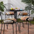 thumbnail image 3 of Brick Stripe 15 in. Round Outdoor Bistro Seat Cushion (Set of 4) by Greendale Home Fashions, 3 of 7