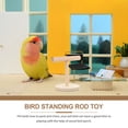 thumbnail image 3 of SHISUYAN Wood Bird Perch Stand Parrots Perch Parakeets Perch Stand for Cockatiels Conures, 3 of 9