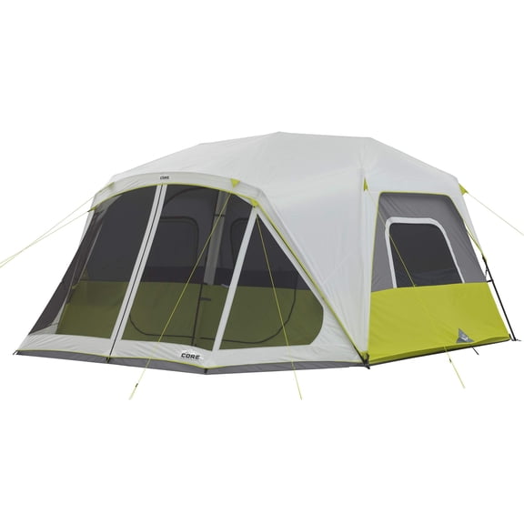 CORE Equipment 10 Person Instant Cabin Tent with Screen Room, 14' x 10'