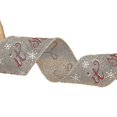 thumbnail image 1 of 10 rollos de cinta navideña de arpillera rústica con letras de copo de nieve de alce de dibujos animados impresas para manualidades, envoltura de regalos, decoración de árboles de fiesta navideña, 1 of 5