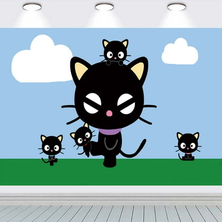 Chococat school Backdrop Taspestry Wall Decor Banner Party Supplies Poster Birthday Decorations Background for Photography Taspestry