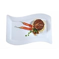 thumbnail image 1 of White Rectangle Dinner Plate, 1 of 1