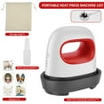 thumbnail image 6 of Mini Heat Press Machine 4.17" x 2.44" Heat Press Machine for T Shirts Shoes Bags Hats and Small HTV Vinyl Projects Portable Mini Easy Press for Heating Transfer, 6 of 8