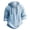 Sky Blue, variant on Cotton Linen Hooded Shirts for Men Long Sleeve Lightweight Breathable Pullover Shirts with Hood and Drawstring