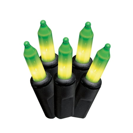 Halloween set of 2 100 count Ceramic Green Mini light sets ...