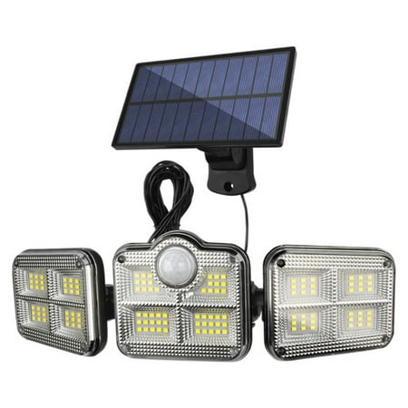 

Solar Lights Outdoor Motion Sensor -Rotatable 122 LEDs Solar Powered Security Light IP67 Waterproof Led Outdoor Wall Lights
