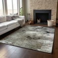 thumbnail image 6 of Addison Rugs Mayfield Washable Transitional Abstract Taupe Rectangle Rug, 3' x 5', 6 of 6