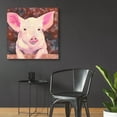 thumbnail image 4 of Epic Art 'Pig' by Carissa Luminess, Acrylic Glass Wall Art, 36"x36", 4 of 8