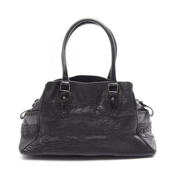 Pre-Owned Fendi Etnico Handbag, Leather, Women's, Black