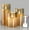 Gold, variant on Glass Battery Operated LED Flameless Candles with Remote and Timer, Real Wax Candles Warm Color Flickering Light for Festival Wedding Home Party Decor(Pack of 3)