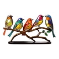thumbnail image 4 of Pájaros de Adorno de Escritorio en Rama, Estatuas de Pájaros, Paneles de Ventana de Ilustraciones, Escultura de Pájaro, Decoración Del Hogar para El H 15cmx28cmx8cm Macarena Estatua de escritorio, 4 of 8