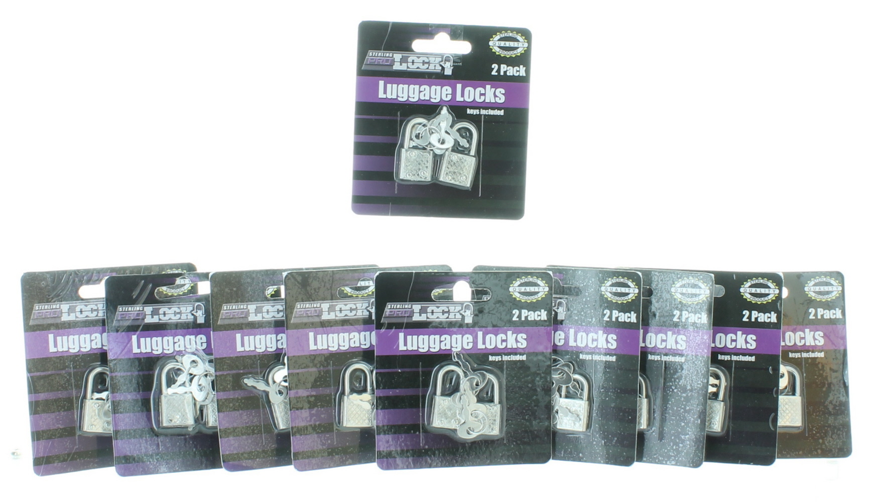 SPL 20 Mini Metal Luggage Locks 1 1/4" Key Locking Device Travel