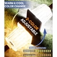 thumbnail image 3 of BITPOTT 8 Pack Solar Pathway Lights, Adjustable Warm and Cool White, Super Bright, Waterproof IP65, Color Changing, Brown, 3 of 11