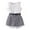 White, variant on Tkrady Toddler Girl Outfits Spring Summer Sleeveless Shirts Shorts Belt Set Outer Wear Casual Suit, Sizes 1-4 Years